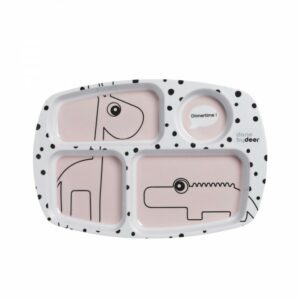 Tanjur s pregradama Happy dots, rozi