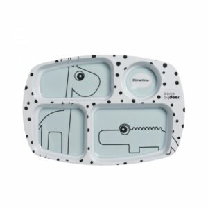 Tanjur s pregradama Happy dots, plavi