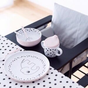Komplet 3 kašičice Happy dots, roze