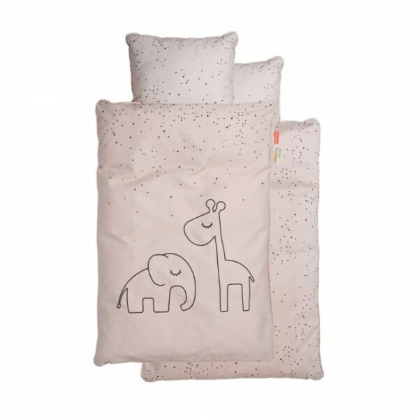 Posteljina Dreamy dots, roza