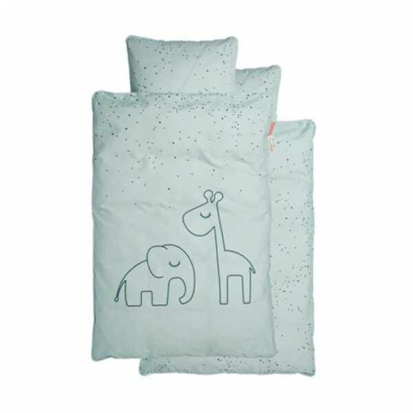 Posteljina Dreamy dots, plava