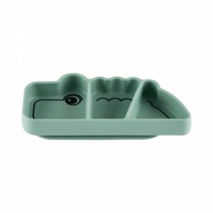 Tanjur za grickalice Stick & stay Croco, green