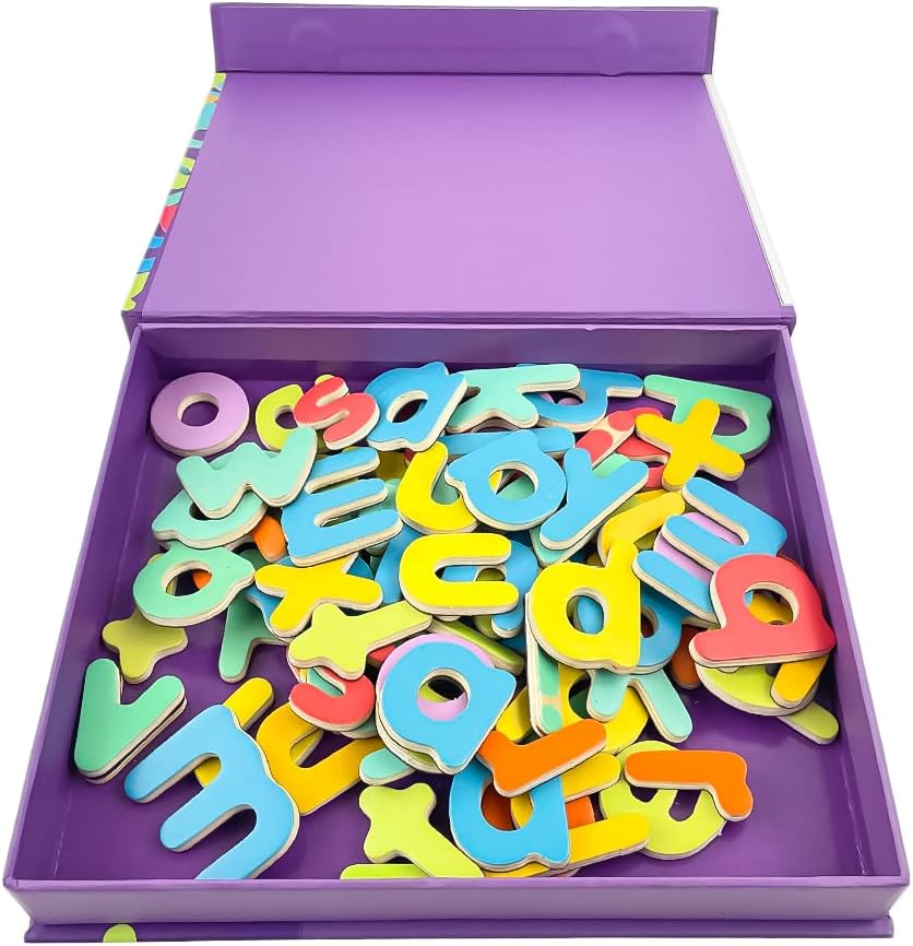 DJECO Drvena mala magnetna slova - 83 komada