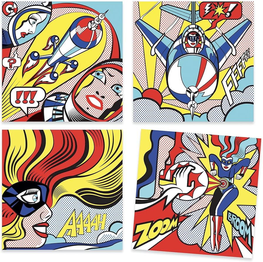 Bojanka Superheroes - 4 ilustracije