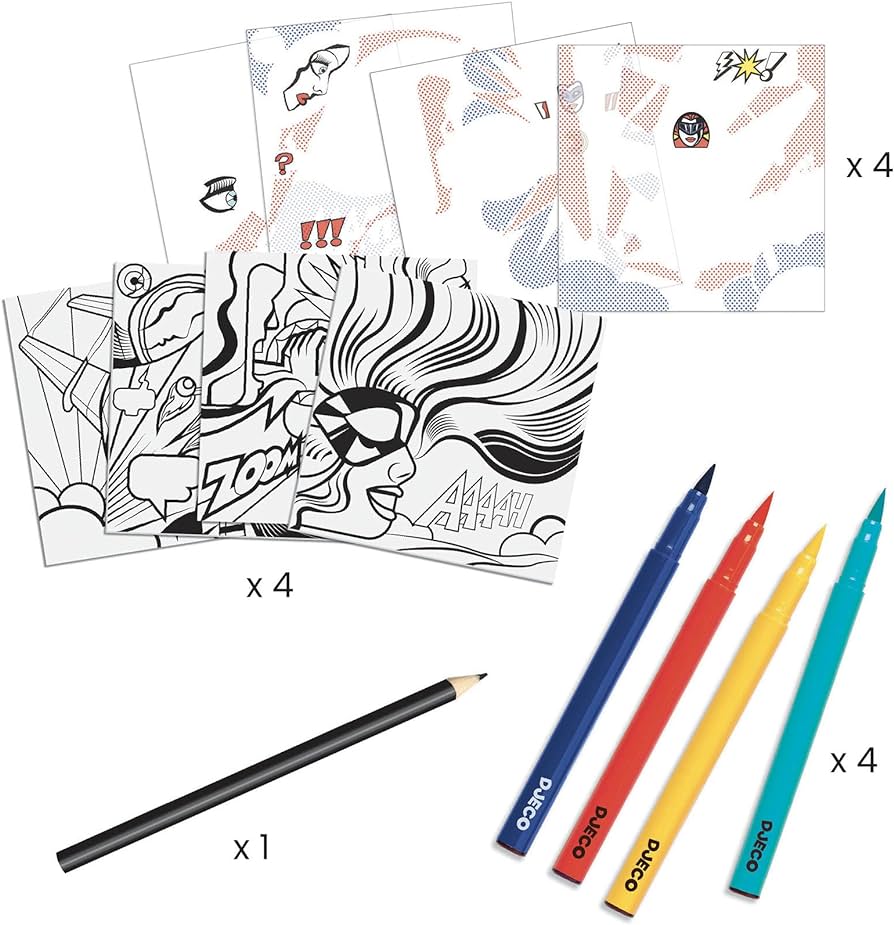 Bojanka Superheroes - 4 ilustracije