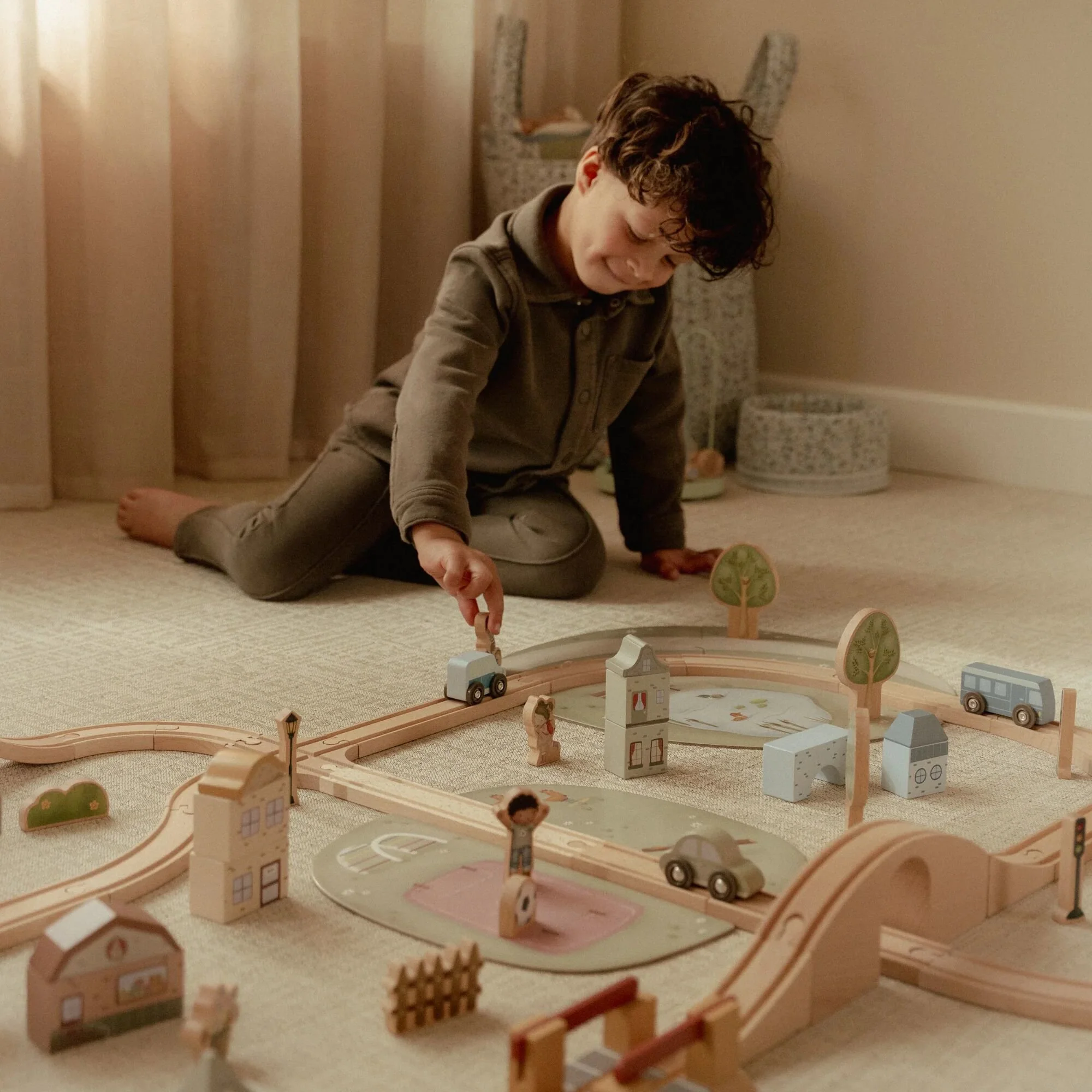 Komplet drvena željeznička pruga sa dodacima XXL - Slika 6