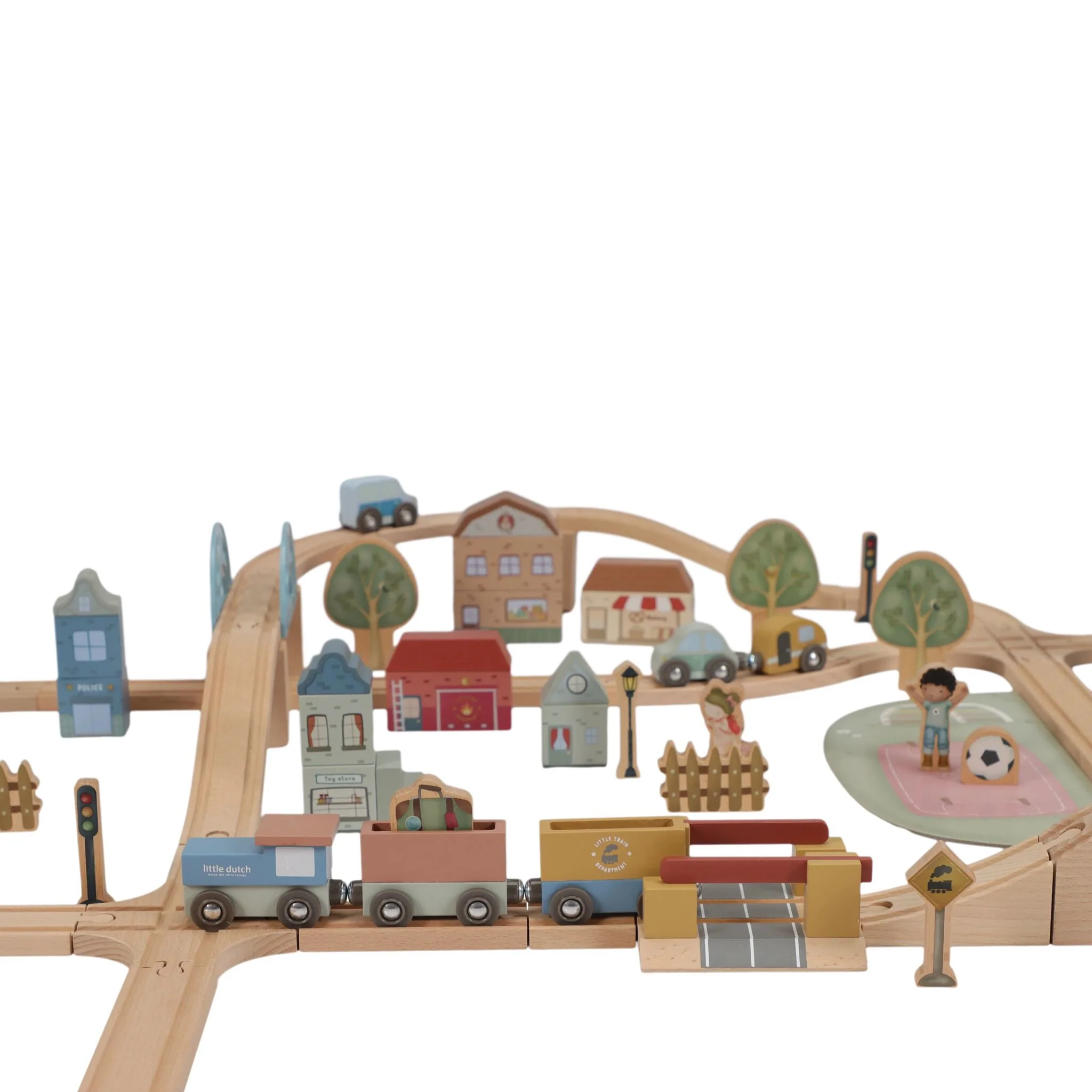 Komplet drvena željeznička pruga sa dodacima XXL - Slika 8