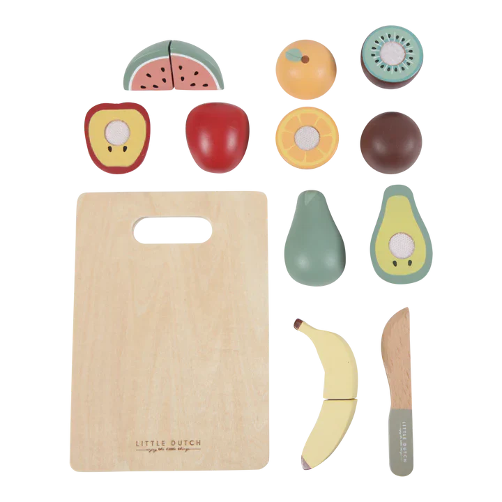 Drveno voće za sjeckanje - 6 voćkica