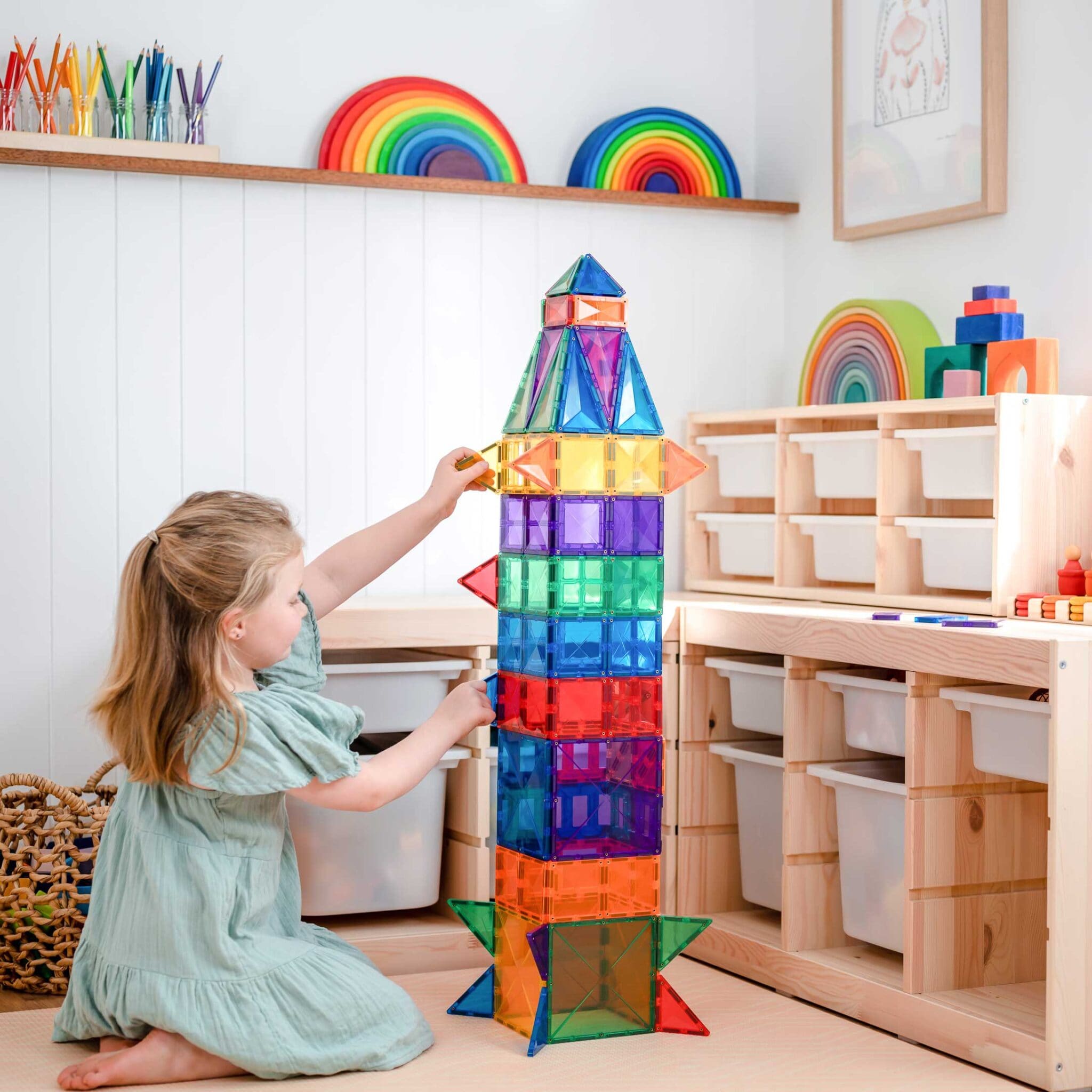 Creative set Connetix Tiles - Rainbow 102dijela Creative set Connetix Tiles - Rainbow 102dijela