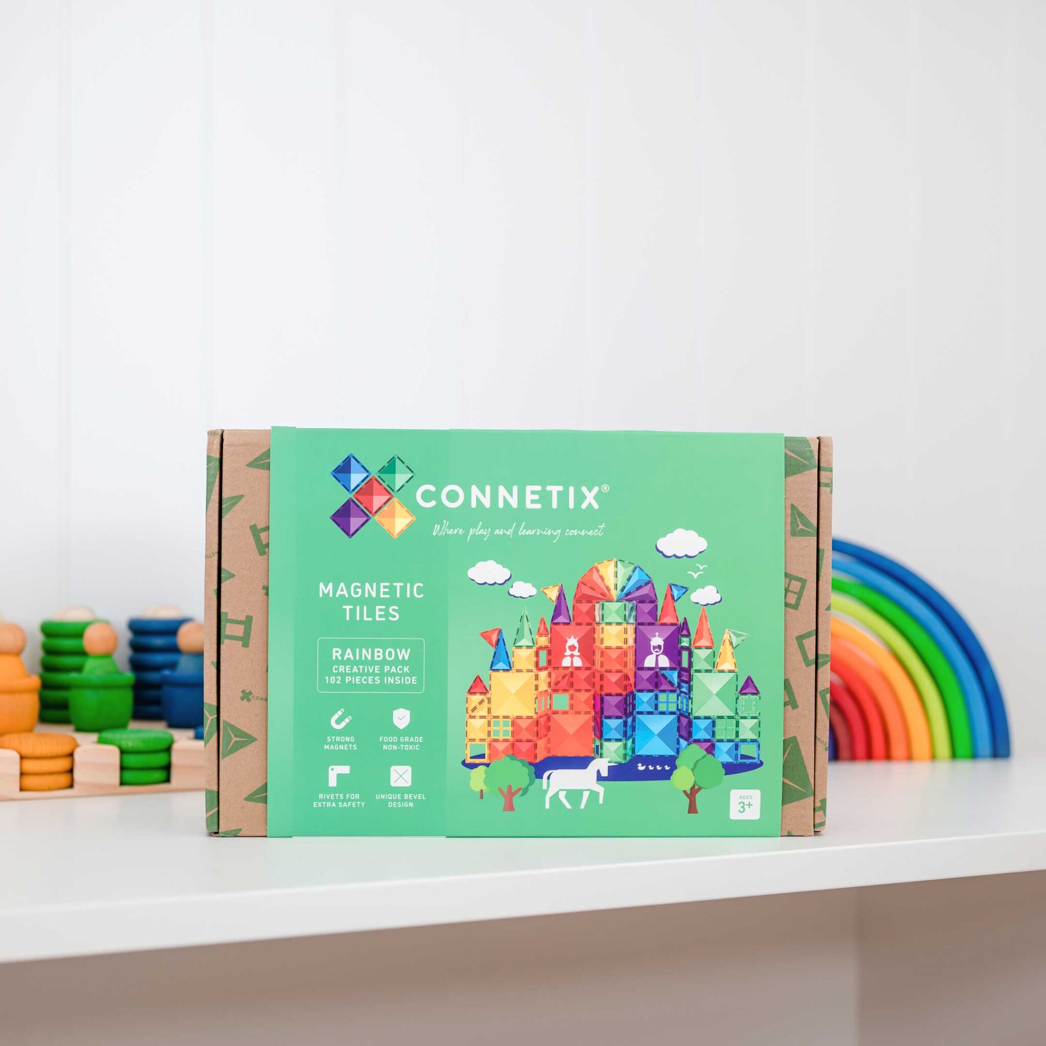Creative set Connetix Tiles - Rainbow 102dijela Creative set Connetix Tiles - Rainbow 102dijela