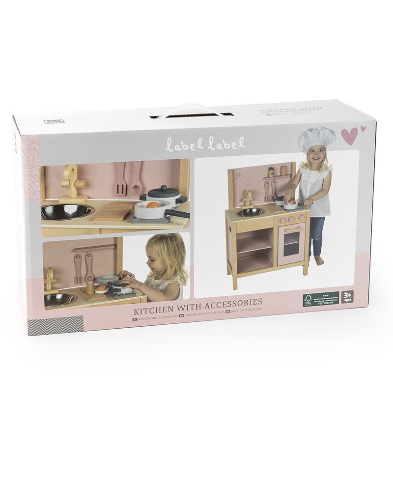 Drvena dječija kuhinja - pink Drvena dječija kuhinja - pink
