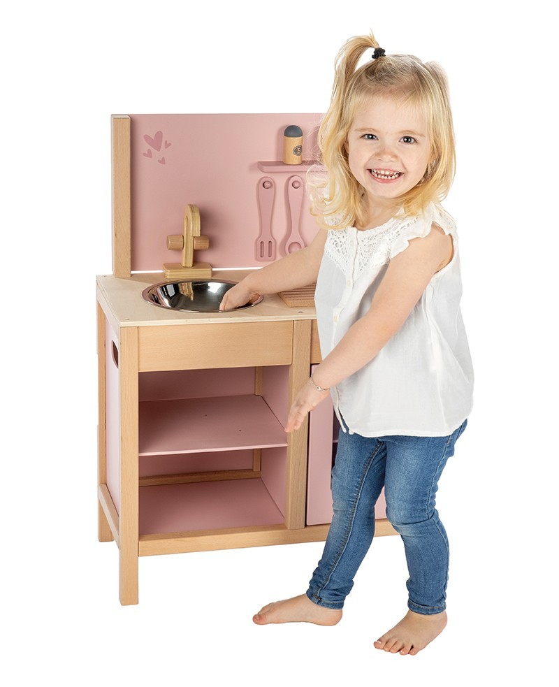 Drvena dječija kuhinja - pink Drvena dječija kuhinja - pink
