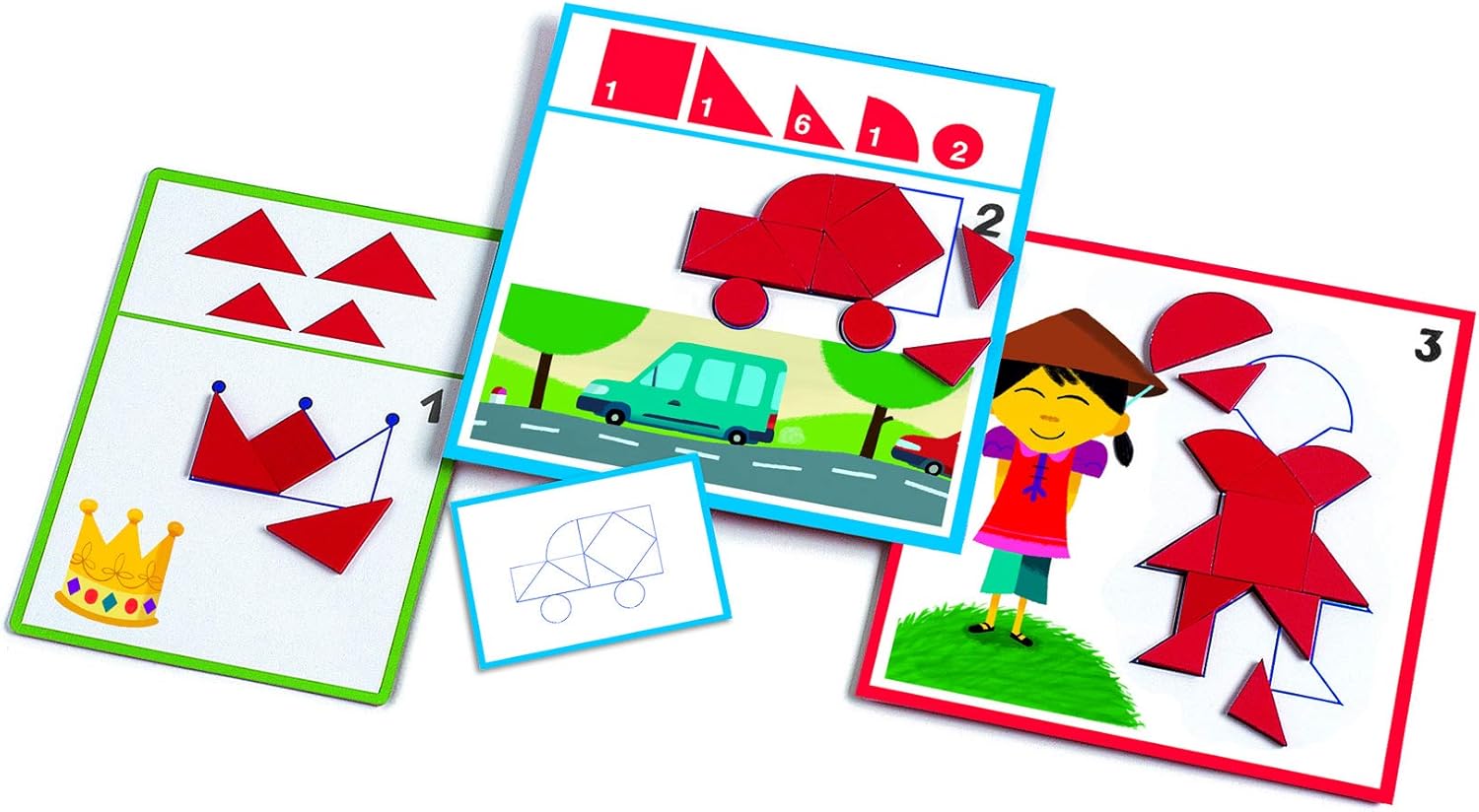 Tangram geometrijski oblici - 3 nivoa težine - Slika 5
