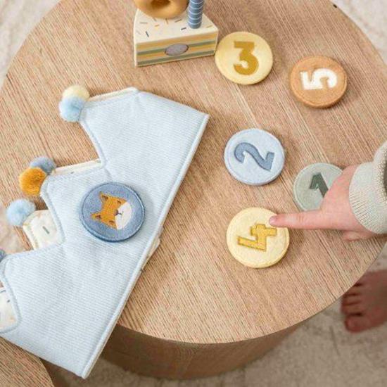 Little Dutch Rođendanska kruna sa 5 brojeva - Blue Little Dutch Rođendanska kruna sa 5 brojeva - Blue