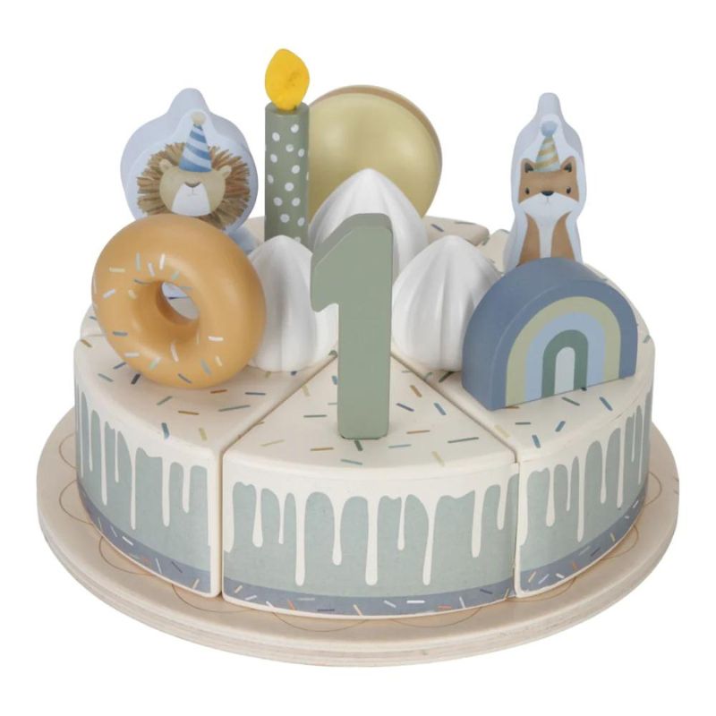 Little Dutch Drvena torta - Plava Little Dutch Drvena torta - Plava