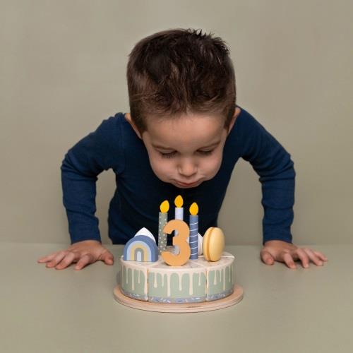 Little Dutch Drvena torta - Plava Little Dutch Drvena torta - Plava