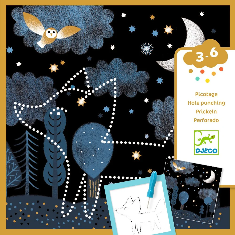 Kreativni set Otkrij ilustracije bockanjem