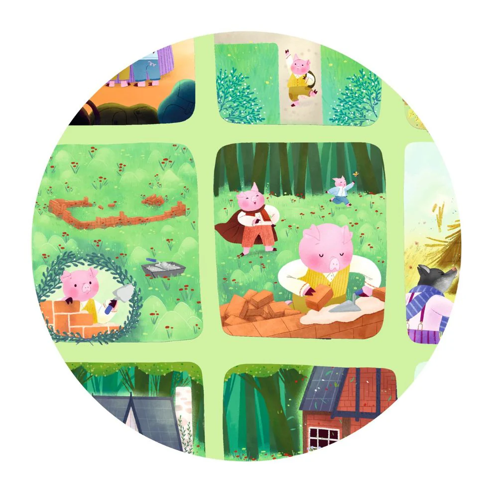 Slagalica bajka - Tri prasića