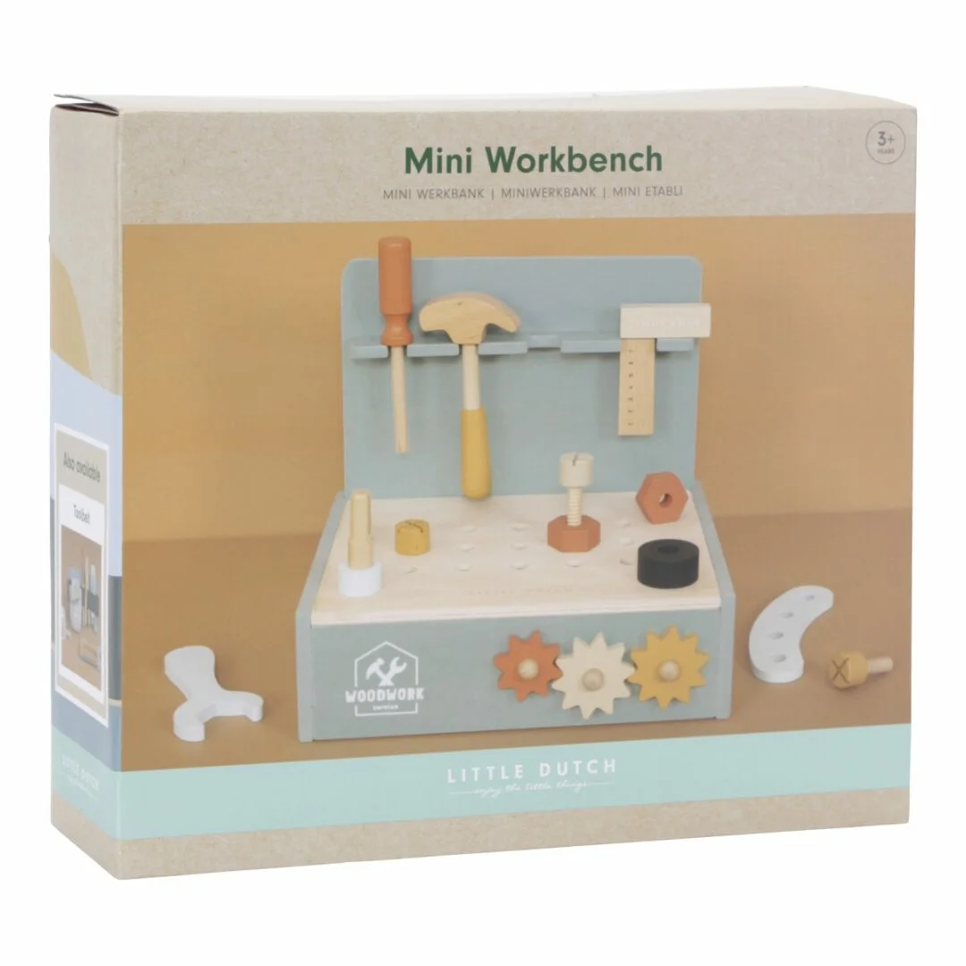 Little Dutch Radni mini radni sto i drveni alat za djecu