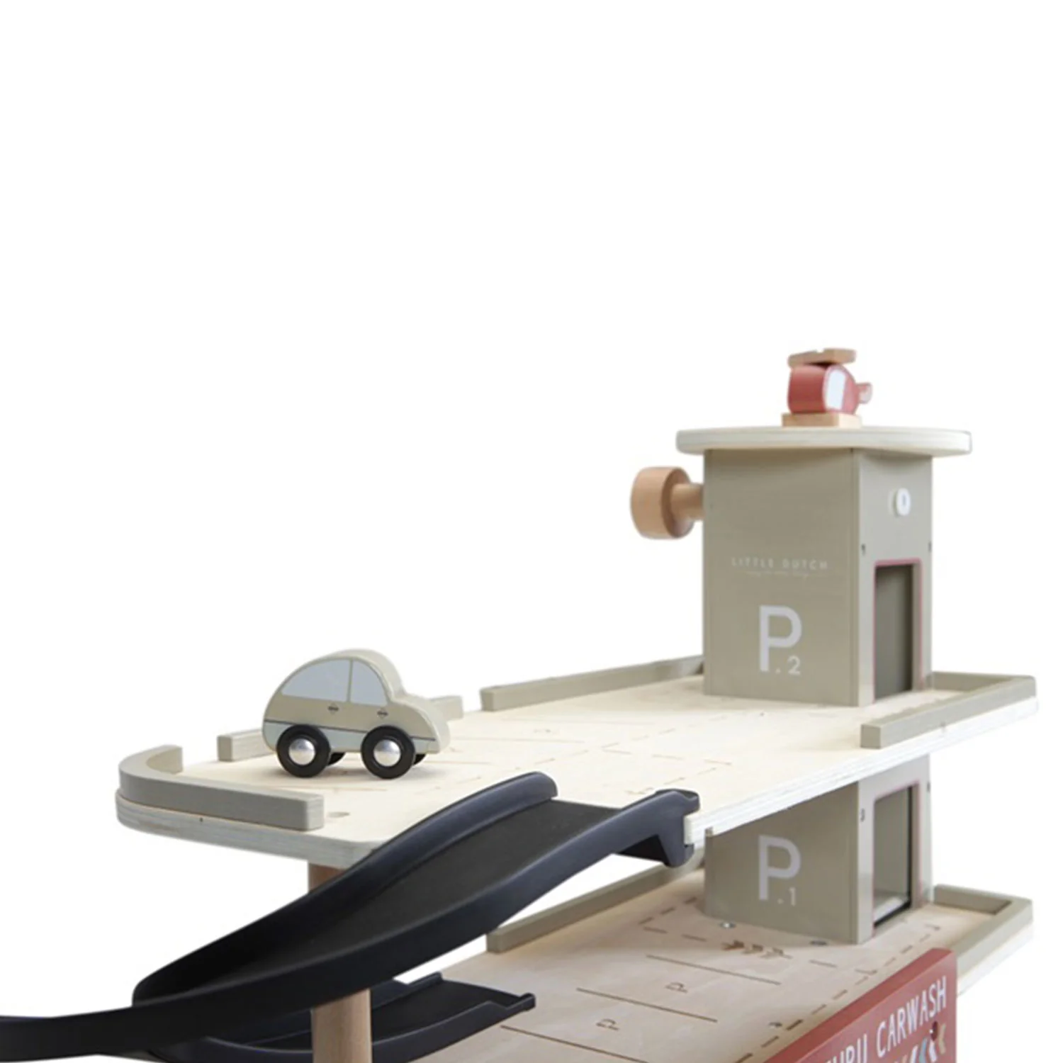 Little Dutch Drvena garaža + 3 auta i helikopter