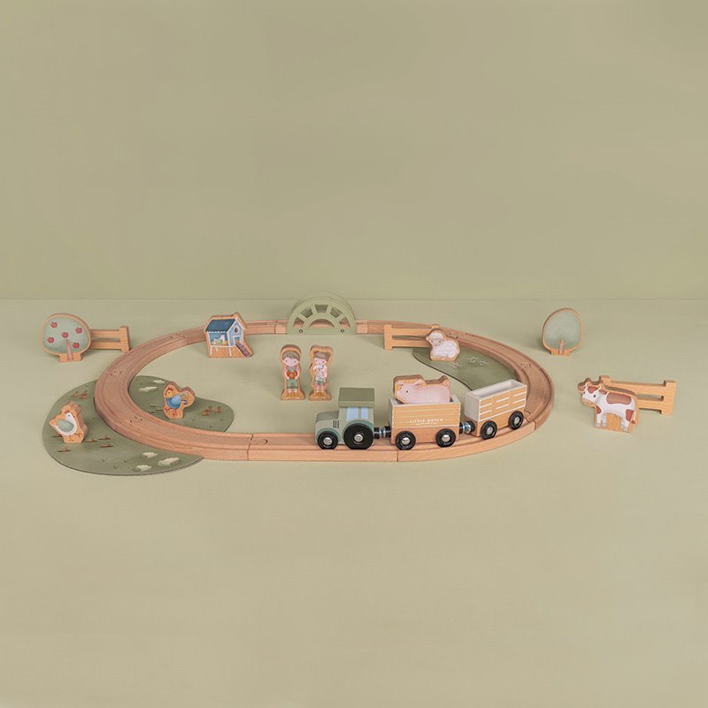 Little Dutch Drvena željeznička pruga Little Farm