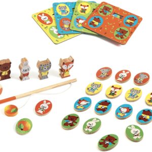 Društvena igra Ludo Wood - 4 igre