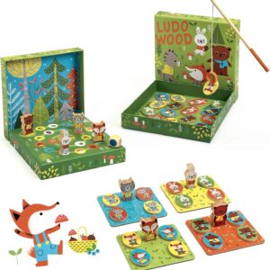 Društvena igra Ludo Wood - 4 igre