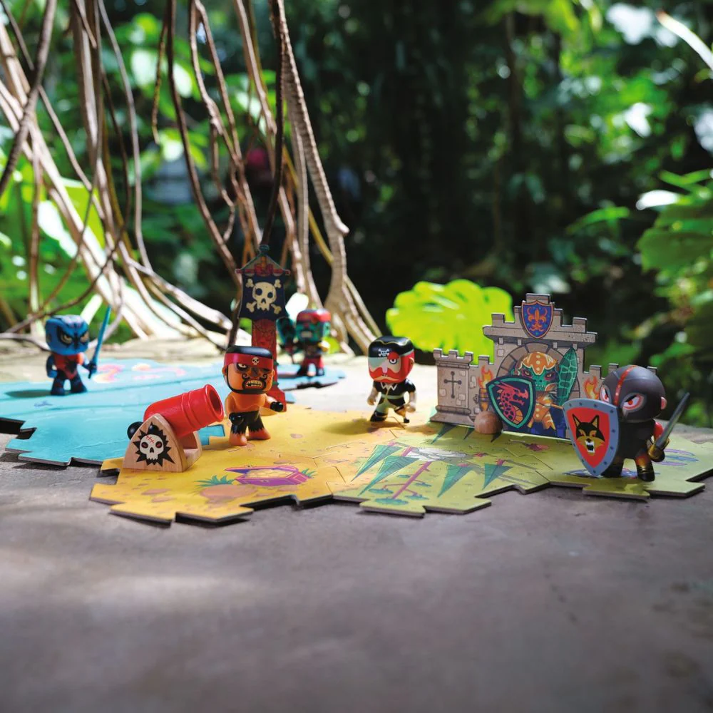 DJECO Velike puzzle Pirati i blago - 30 dijelova