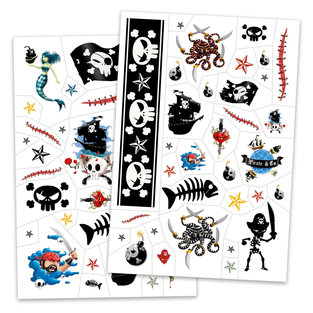 DJECO Dječije tetovaže - Pirati