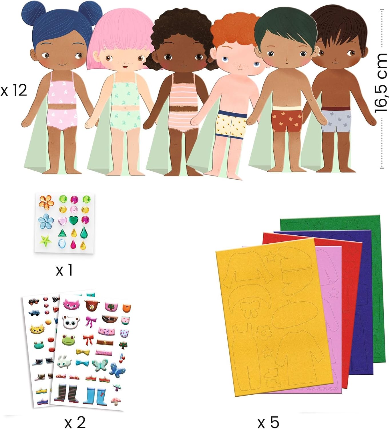 DJECO Kreativni set - Oblačenje stikerima DJECO Kreativni set - Oblačenje stikerima