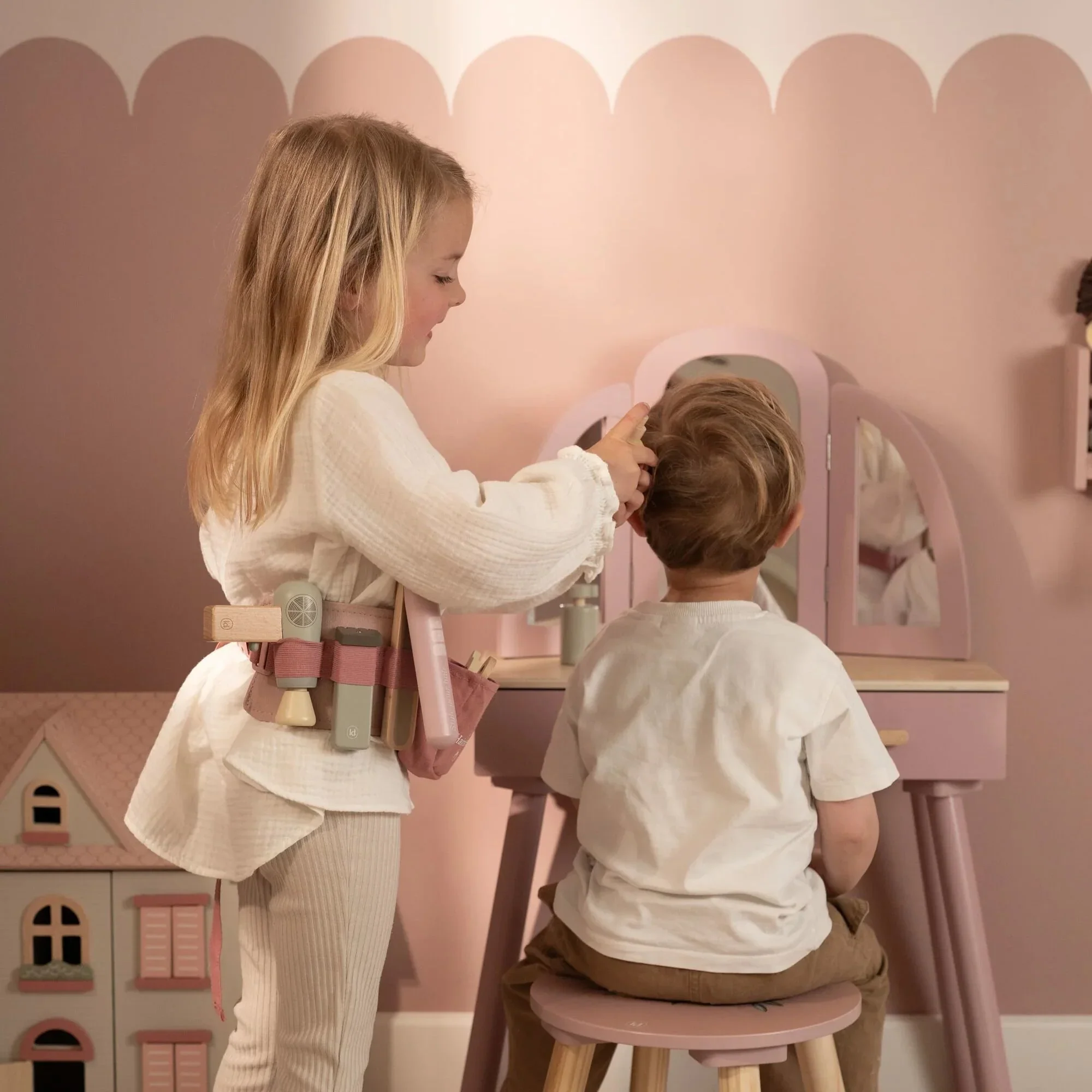 Little Dutch Frizerski set za igru - Pink - Slika 6
