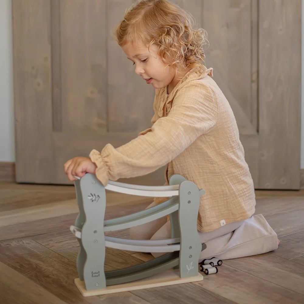 Drvena trkaća staza - Olive Green - Slika 2