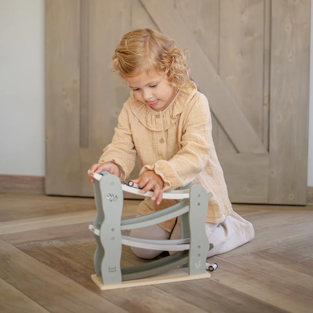 Drvena trkaća staza - Olive Green - Slika 3