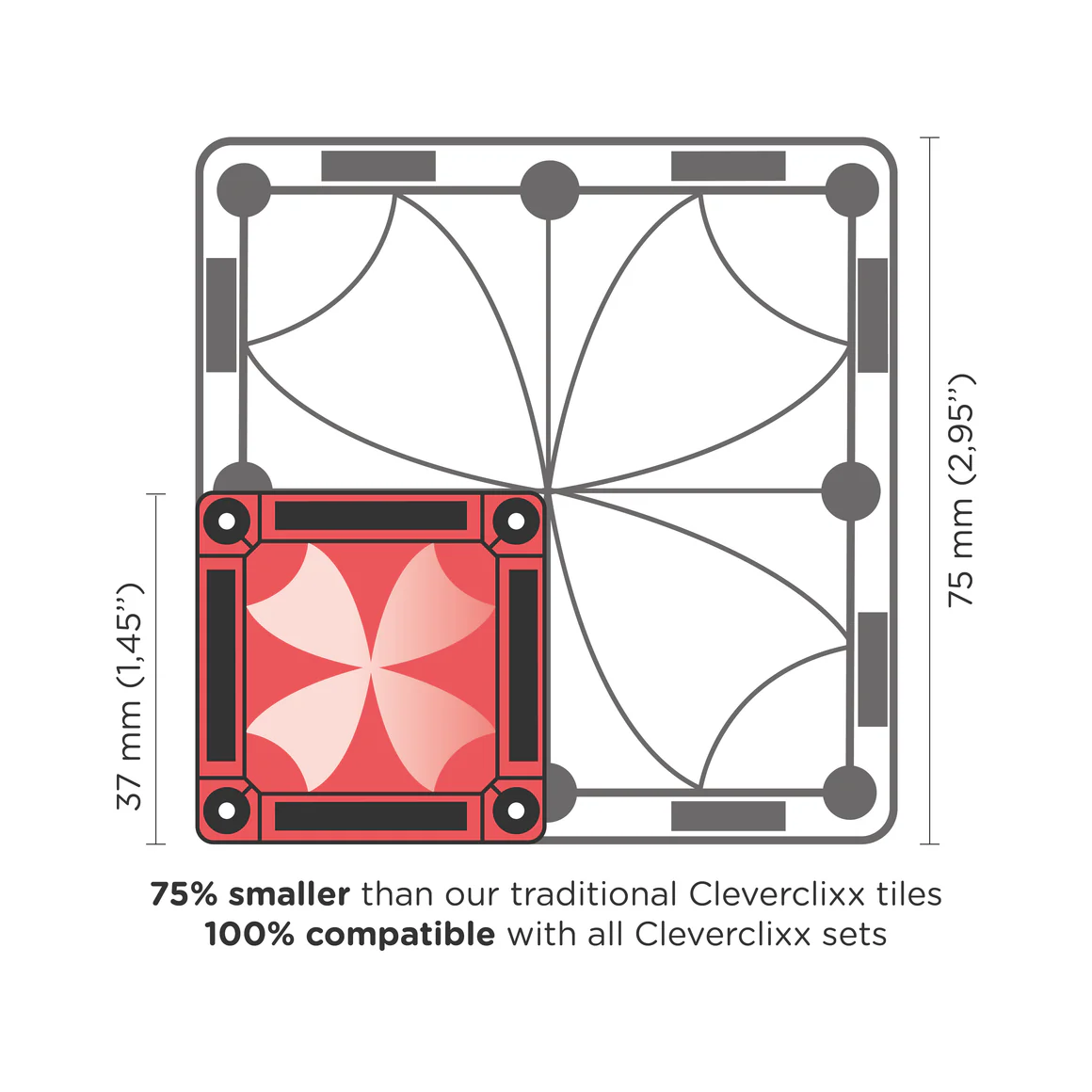 Magnetne pločice - Mini Tiles Pack Intense 28 kom - Slika 10