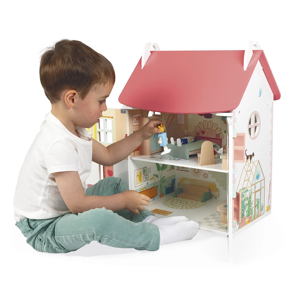 Janod Kućica za lutke sa namještajem - Slika 3