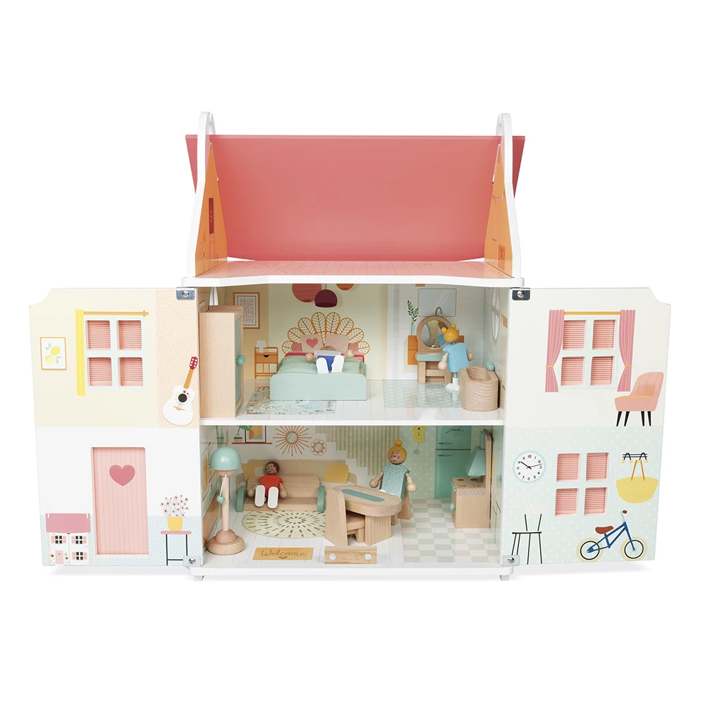 Janod Kućica za lutke sa namještajem - Slika 6