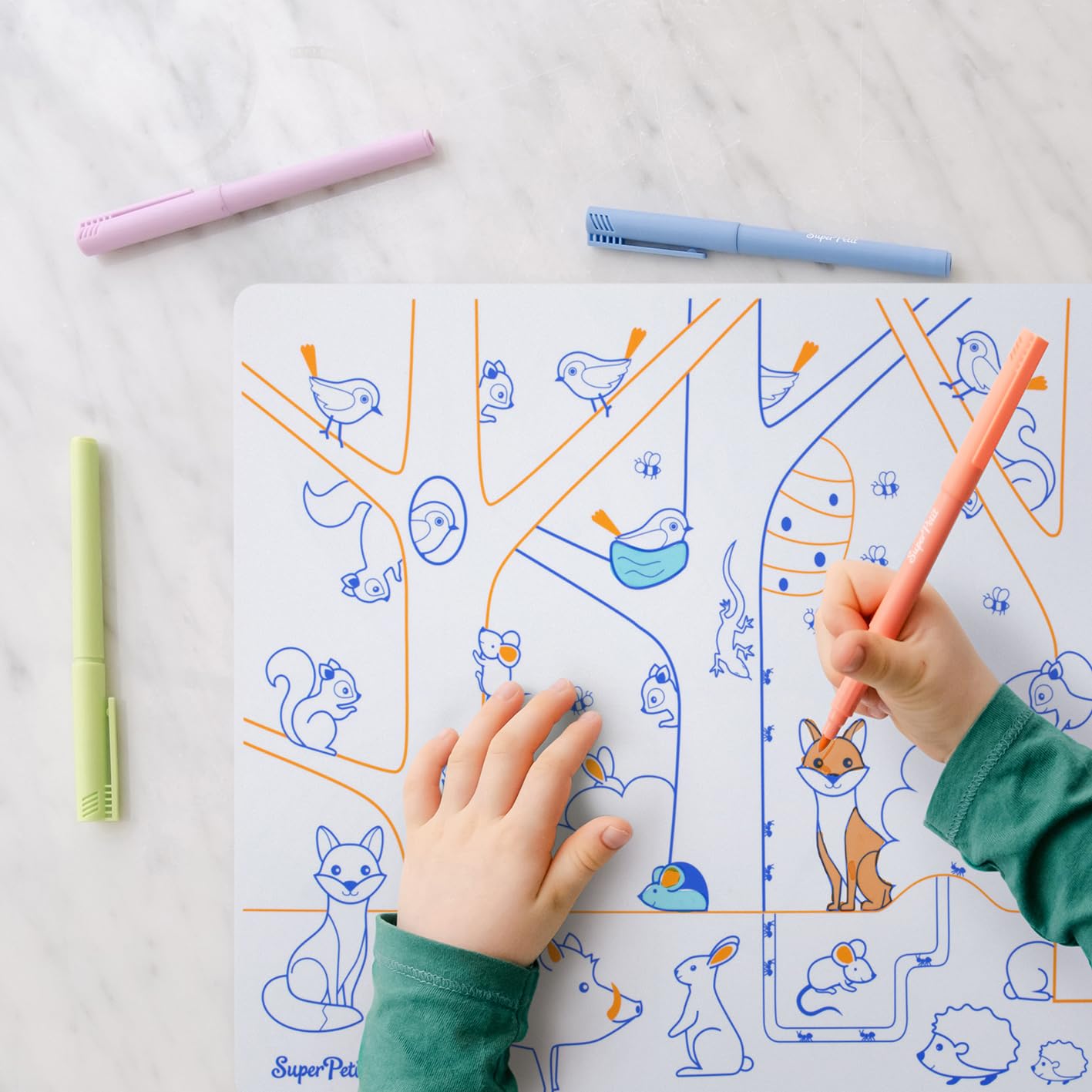 Super Petit Silikonska podloga za bojenje - Brojevi - Slika 2