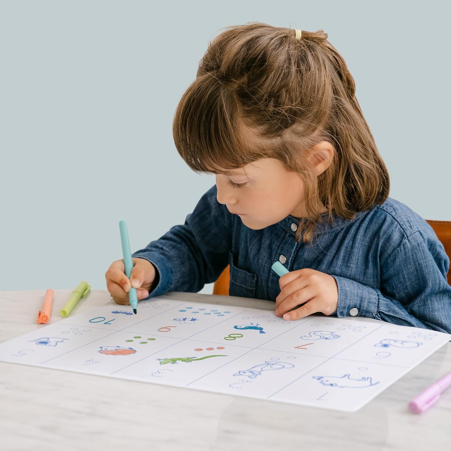 Super Petit Silikonska podloga za bojenje - Brojevi - Slika 3