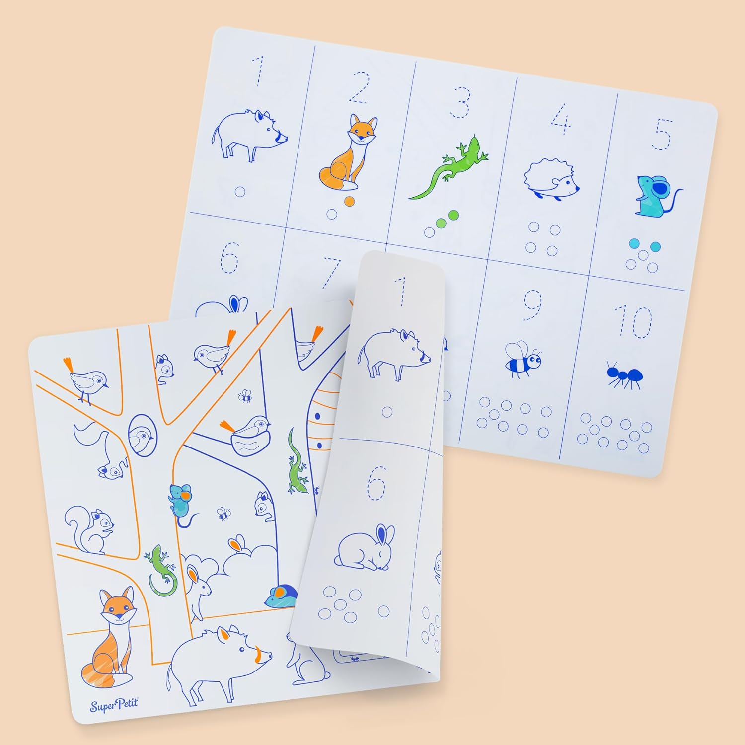 Super Petit Silikonska podloga za bojenje - Brojevi - Slika 4