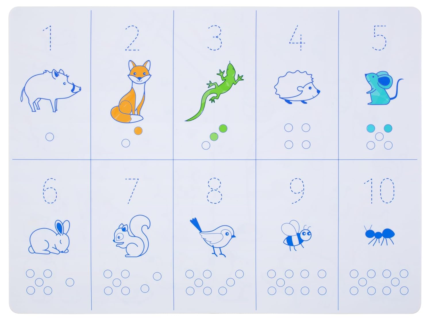 Super Petit Silikonska podloga za bojenje - Brojevi - Slika 6