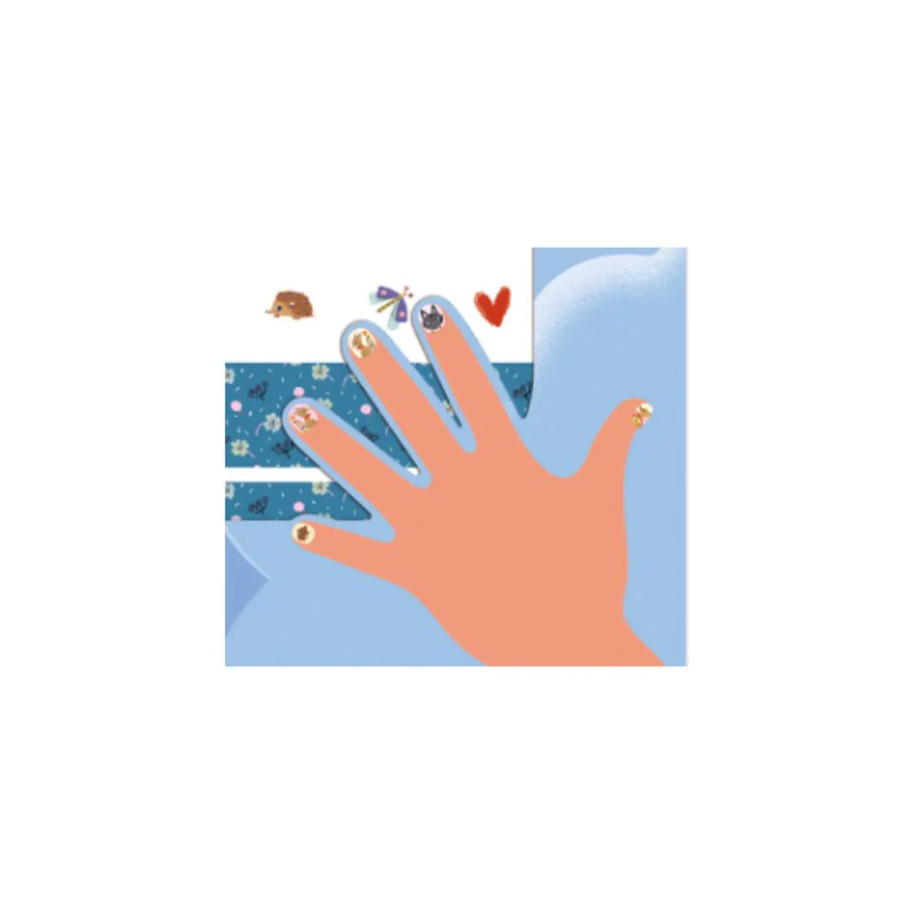 DJECO Stikeri za nokte - Životinje - Slika 3