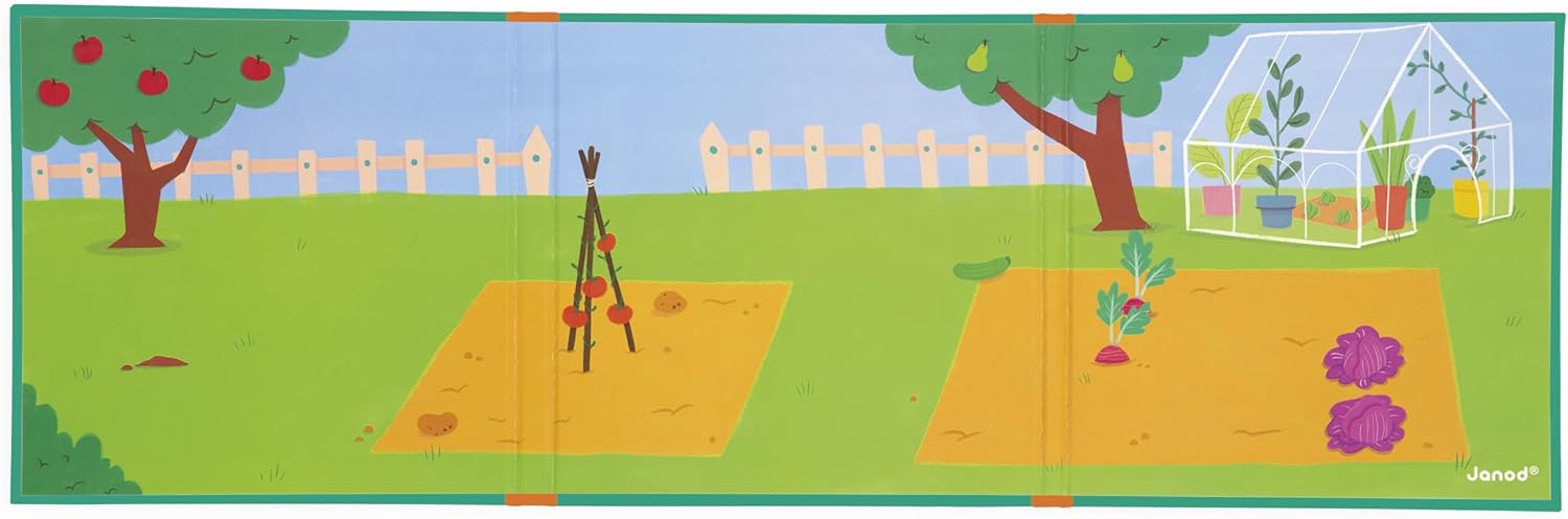 Janod magnetna knjiga sa pričom - Vrt - Slika 4