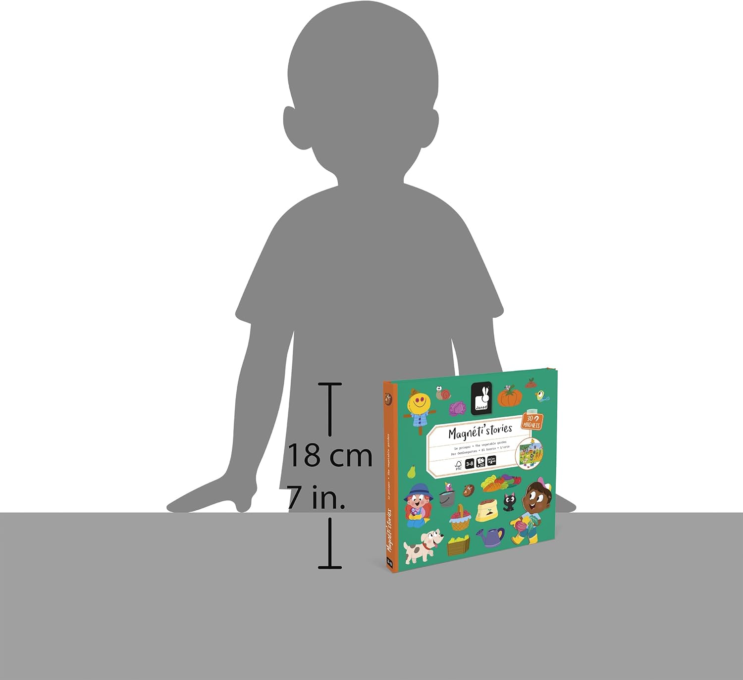 Janod magnetna knjiga sa pričom - Vrt - Slika 5