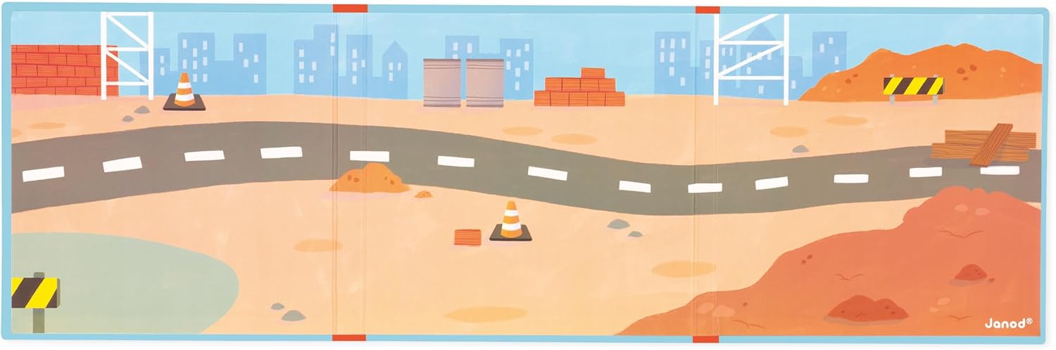 Janod magnetna knjiga sa pričom - Gradilište - Slika 4