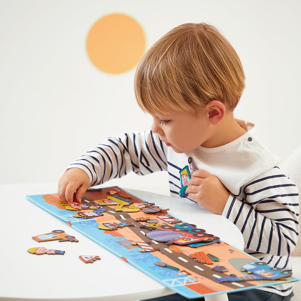 Janod magnetna knjiga sa pričom - Gradilište - Slika 5