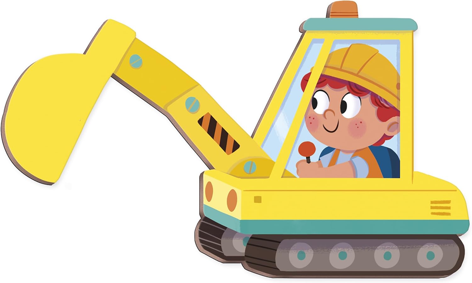 Janod magnetna knjiga sa pričom - Gradilište - Slika 7