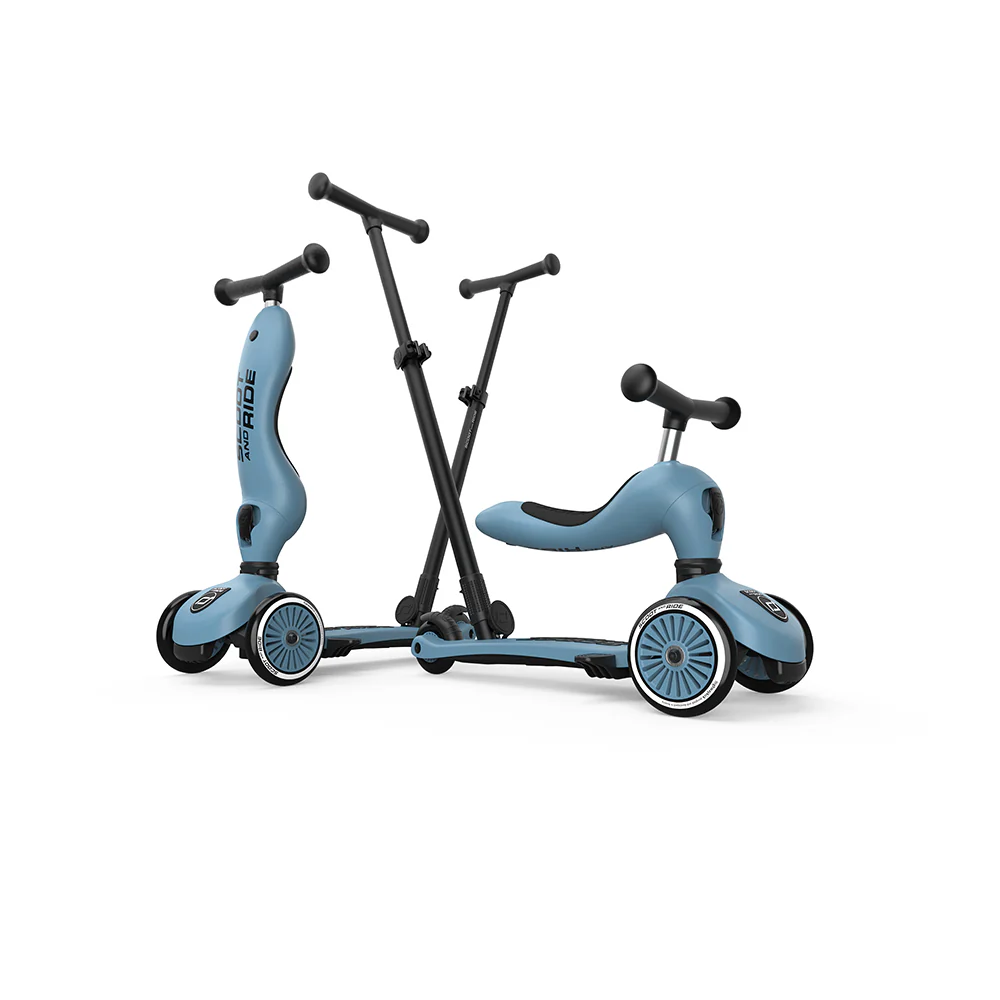 Scoot and Ride HWK1 Push and Go Trotinet i guralica - Steel - Slika 2