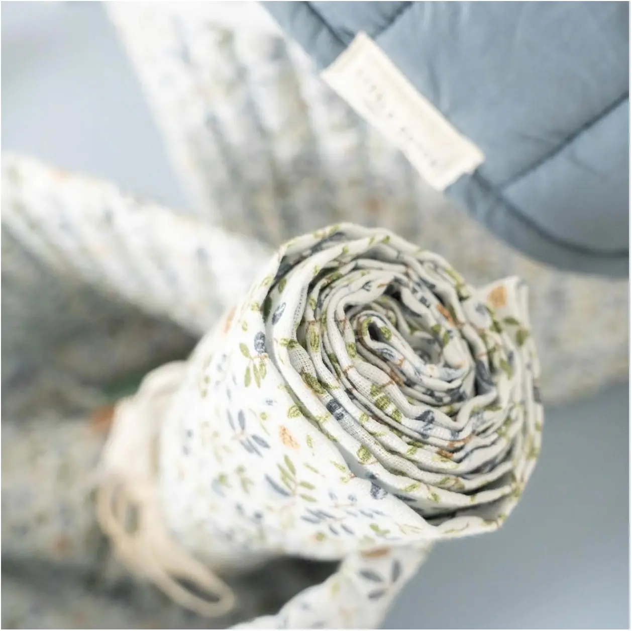 Little Dutch Tetra pelene 70x70 - Forest Adventure & Denim Blue - Slika 2