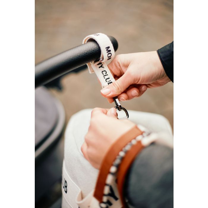 Torba za mame - Mommy Club Signature Canvas Off White - Slika 7