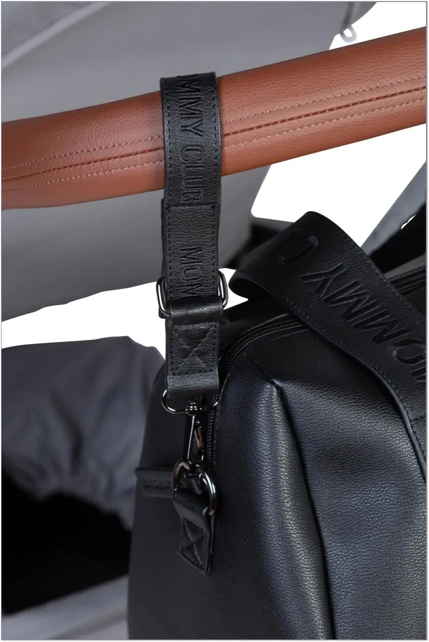 Torba za mame - Mommy Club Signature vegan Black - Slika 5